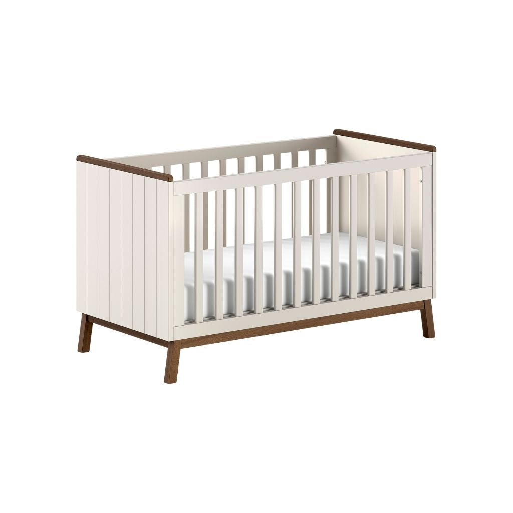 JAXX Lit évolutif Sezane Clay/Walnut 70 x 140 cm