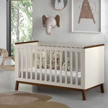 JAXX Lit évolutif Sezane Clay/Walnut 70 x 140 cm