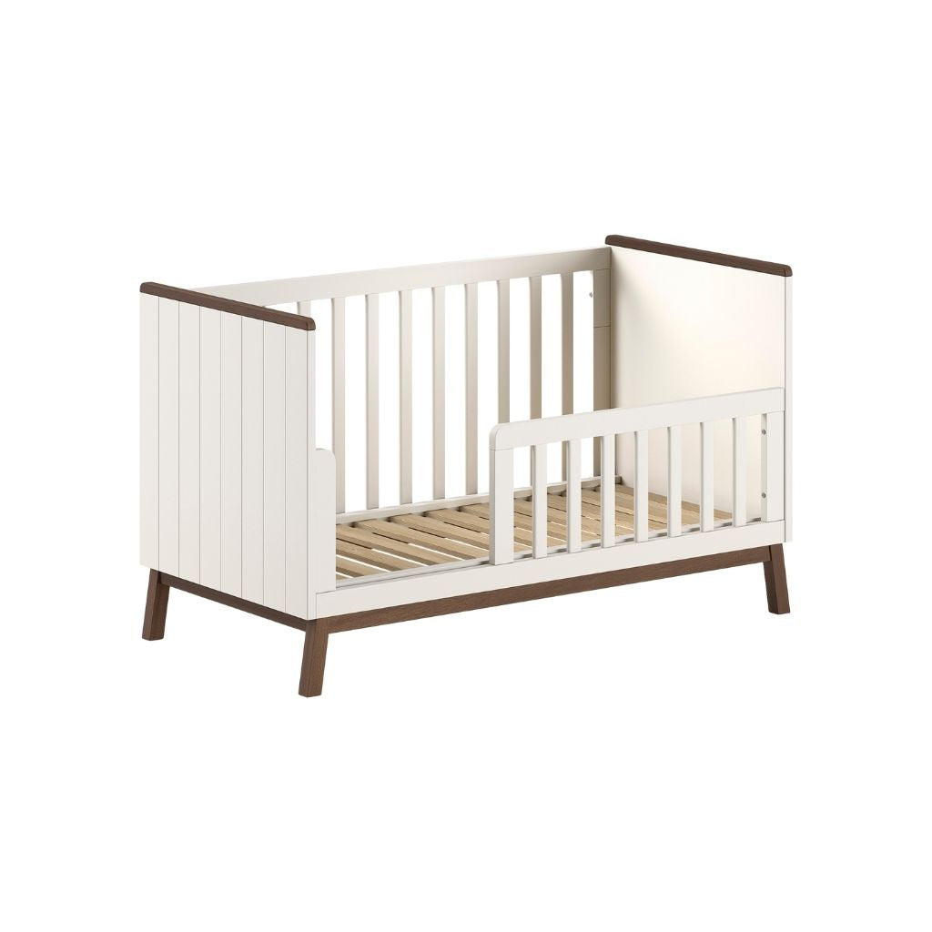 JAXX Lit évolutif Sezane Clay/Walnut 70 x 140 cm