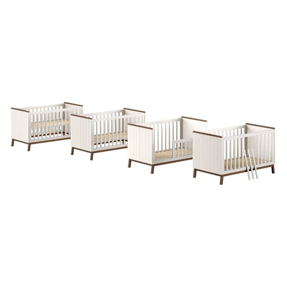 JAXX Lit évolutif Sezane Clay/Walnut 70 x 140 cm