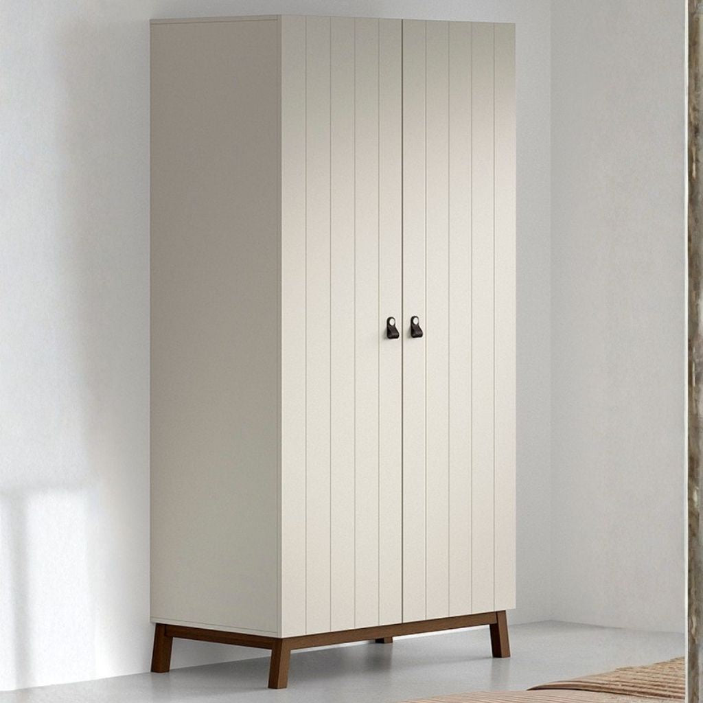 JAXX 2-Deurs Kleerkast Sezane Clay/Walnoot