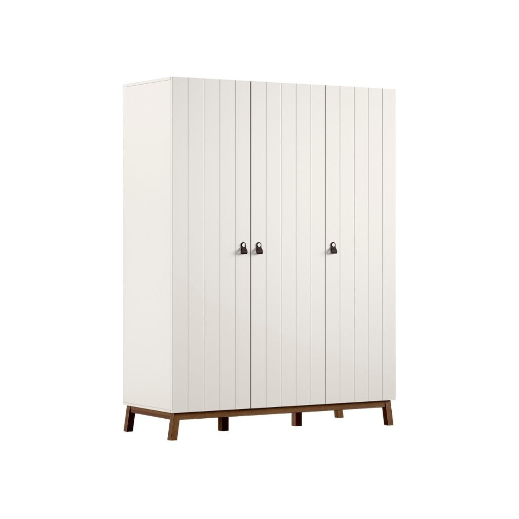 JAXX 3-Deurs Kleerkast Sezane Clay/Walnoot