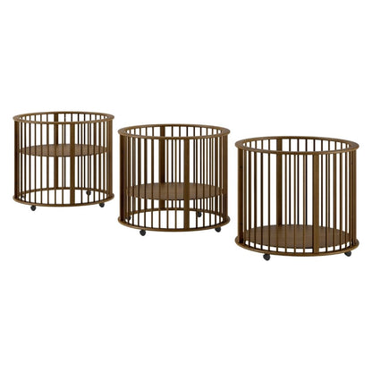 JAXX Parc pour bébé Dino Walnut Ø 90 cm