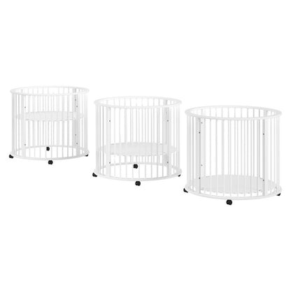 JAXX Parc pour bébé Dino Blanc Ø 90 cm