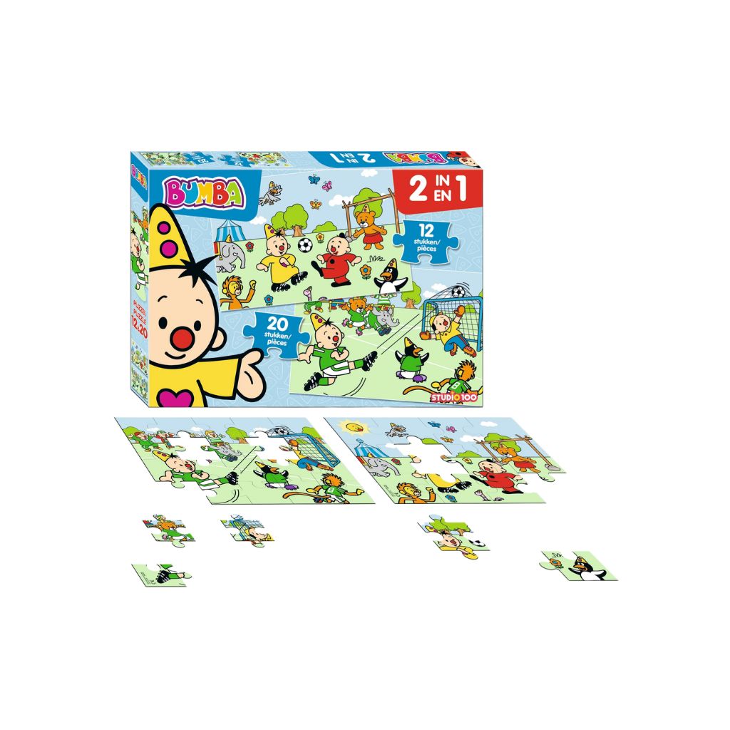 Bumba Puzzle 2 en 1 Football Multicolore