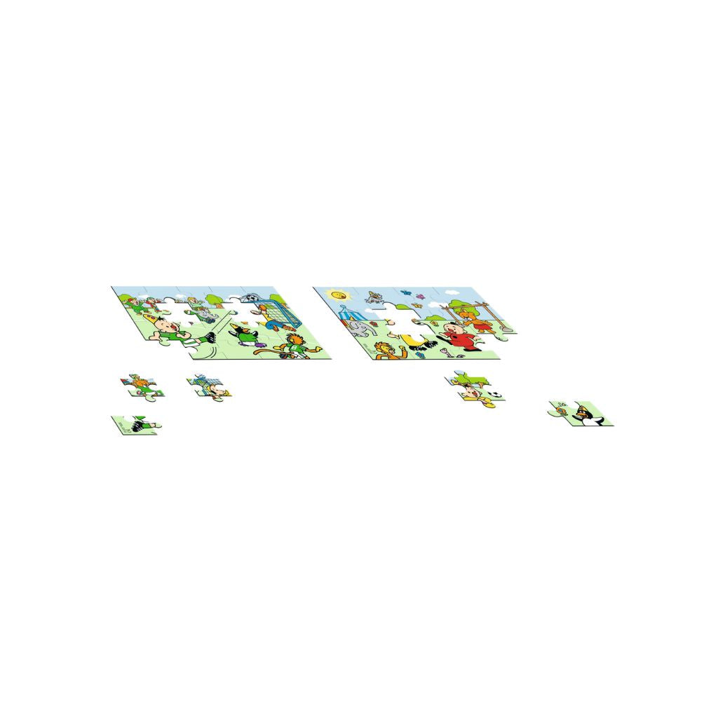 Bumba Puzzle 2 en 1 Football Multicolore