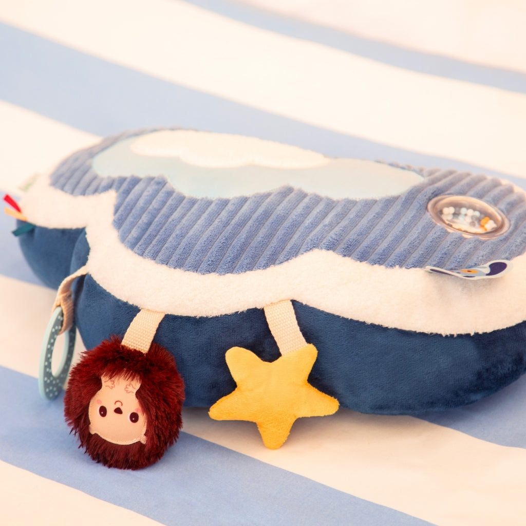 Lilliputiens Coussin d'activités Jules le dragon