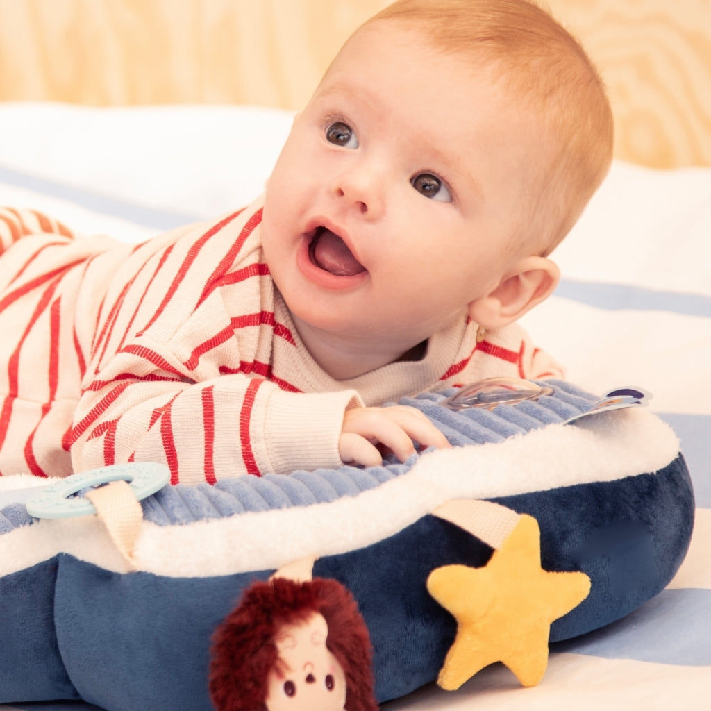 Lilliputiens Coussin d'activités Jules le dragon