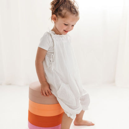 Moes Play Stapeltoren Rainbow Chair Earth – 5 stuks