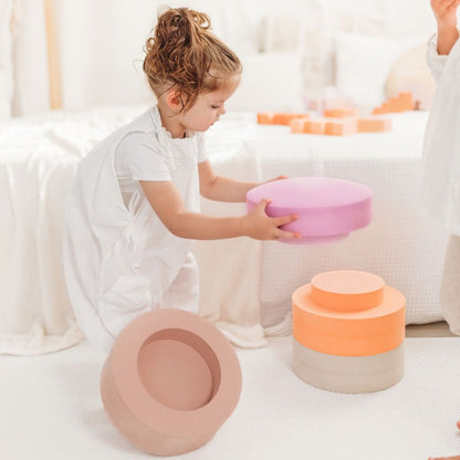 Moes Play Stapeltoren Rainbow Chair Earth – 5 stuks