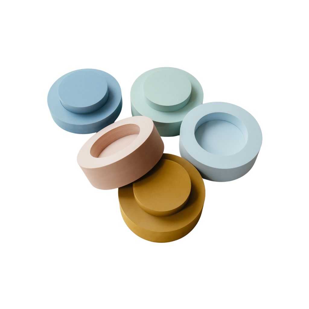 Moes Play Stapeltoren Rainbow Chair Ocean – 5 stuks