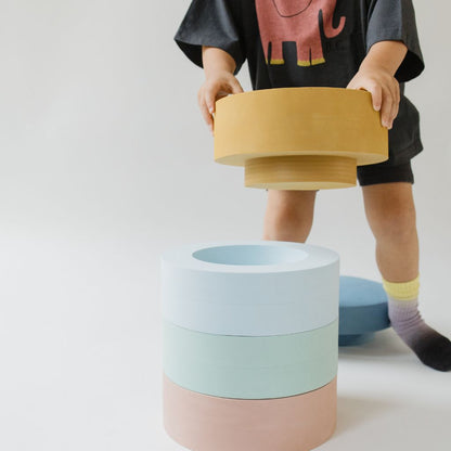 Moes Play Stapeltoren Rainbow Chair Ocean – 5 stuks