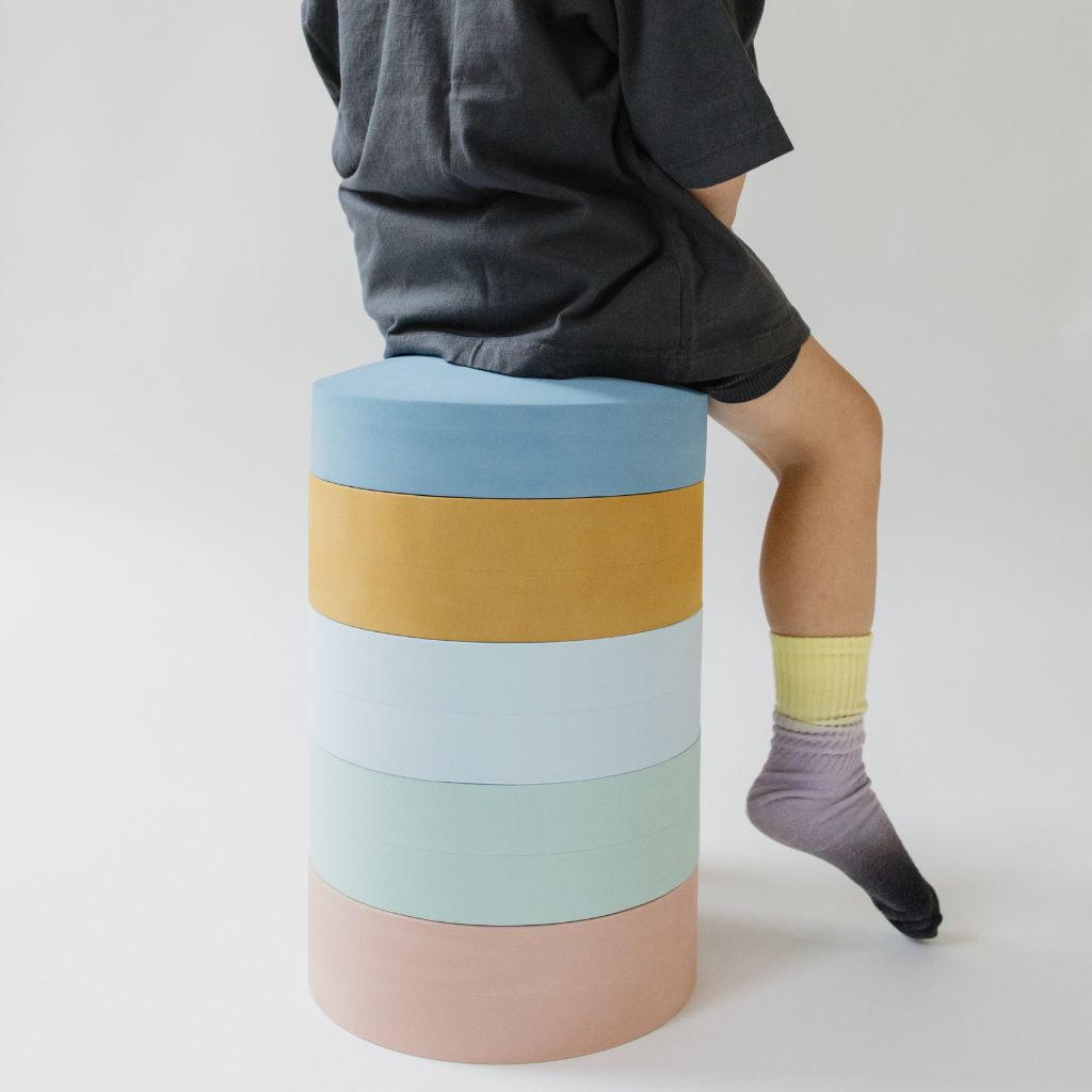 Moes Play Stapeltoren Rainbow Chair Ocean – 5 stuks