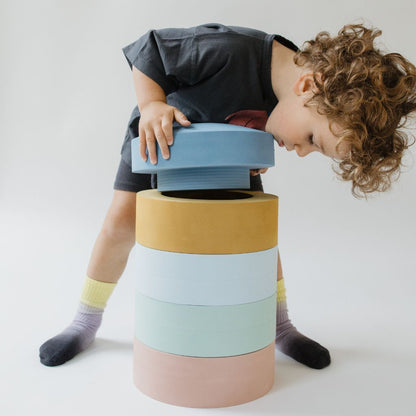 Moes Play Stapeltoren Rainbow Chair Ocean – 5 stuks