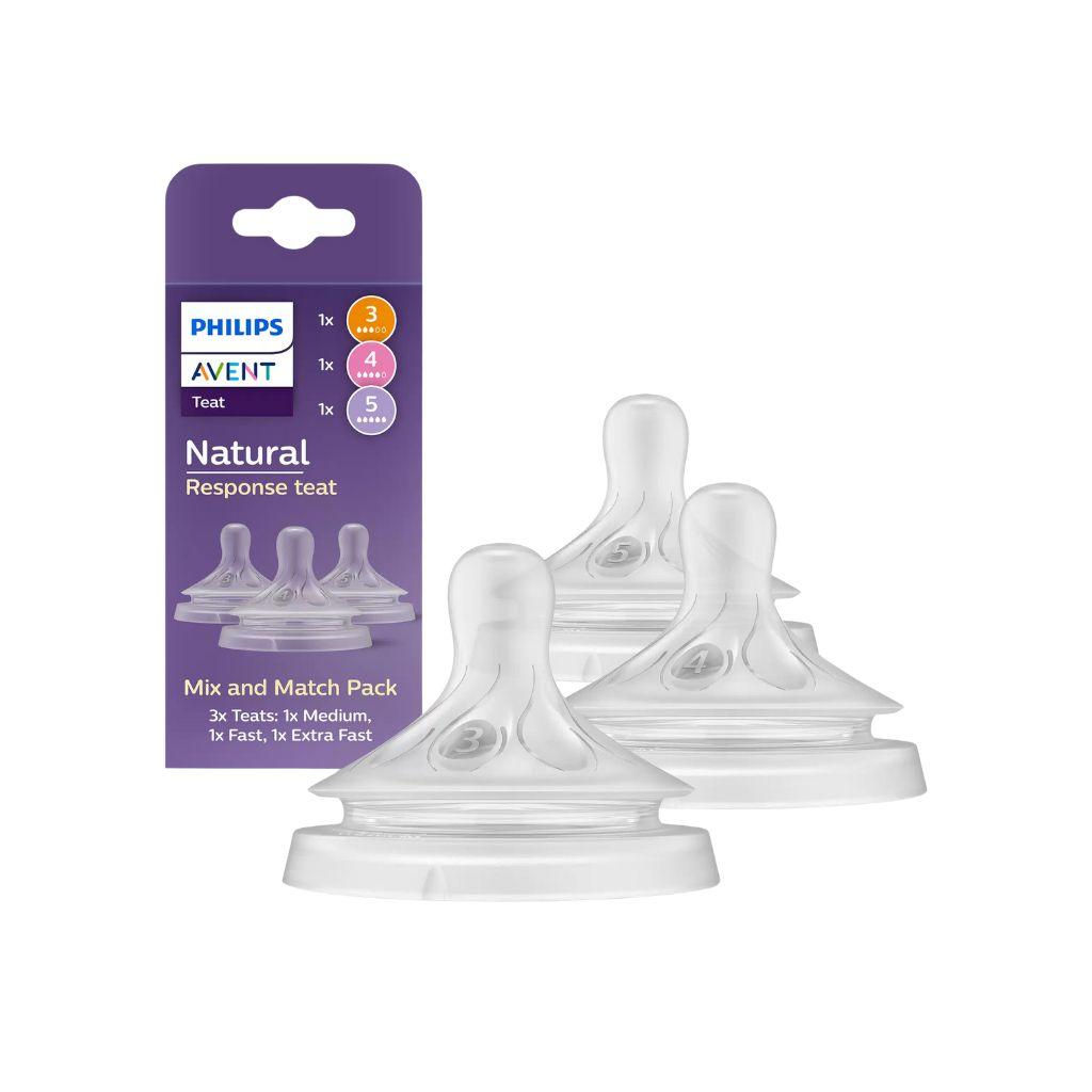 AVENT Starterset + Natural Response 3.0 zuigspeen multi size pack