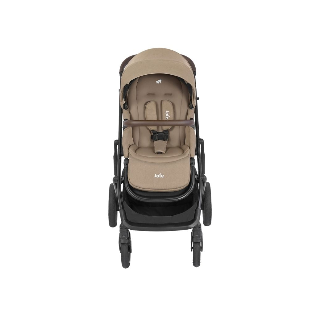 Joie Poussette ELARA Cashew avec accessoires (Adaptateurs + Mommy Bag)