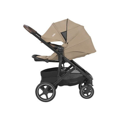 Joie Poussette ELARA Cashew avec accessoires (Adaptateurs + Mommy Bag)