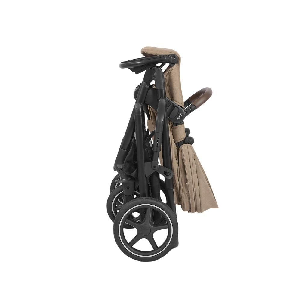 Joie Poussette ELARA Cashew avec accessoires (Adaptateurs + Mommy Bag)