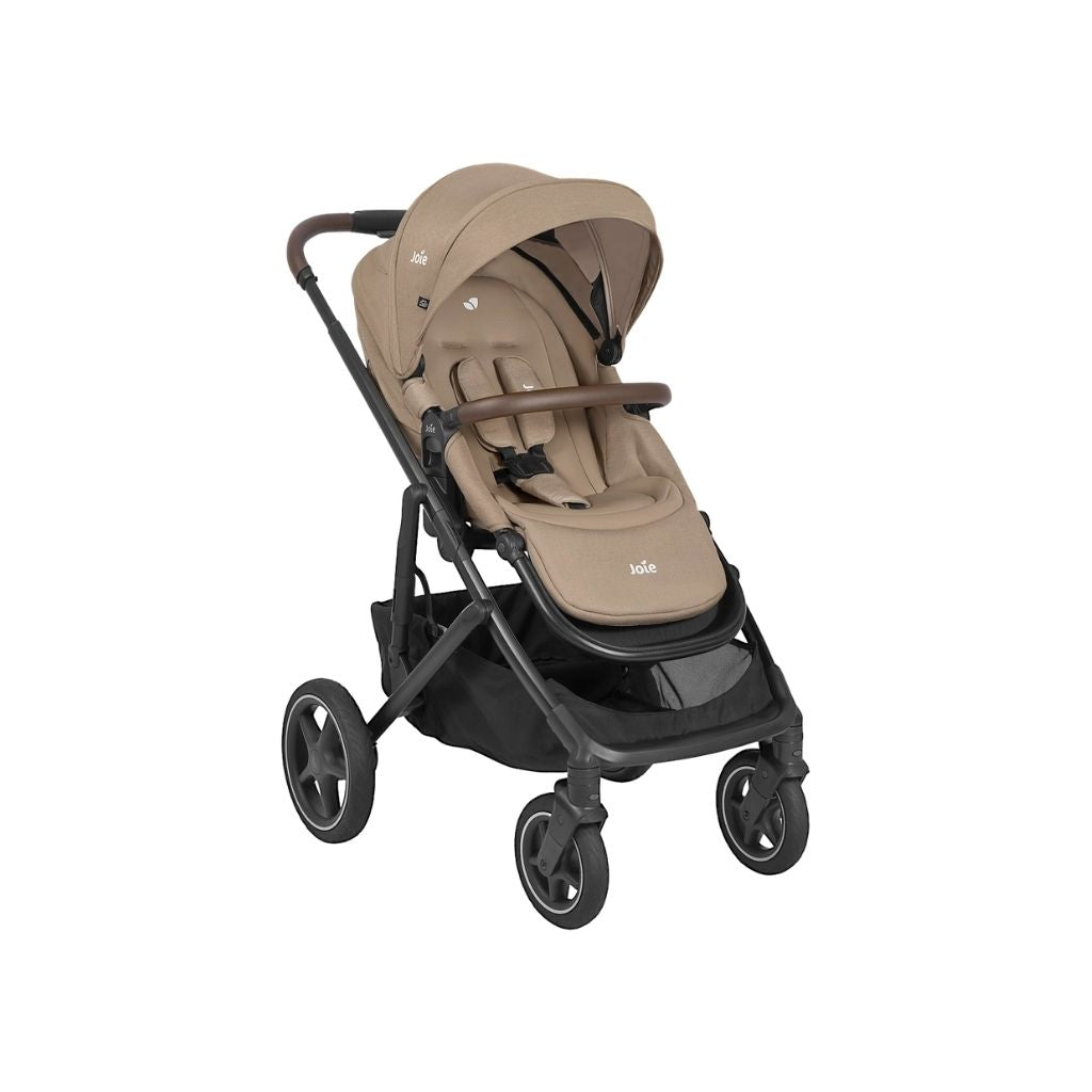Joie Poussette ELARA Cashew avec accessoires (Adaptateurs + Mommy Bag)