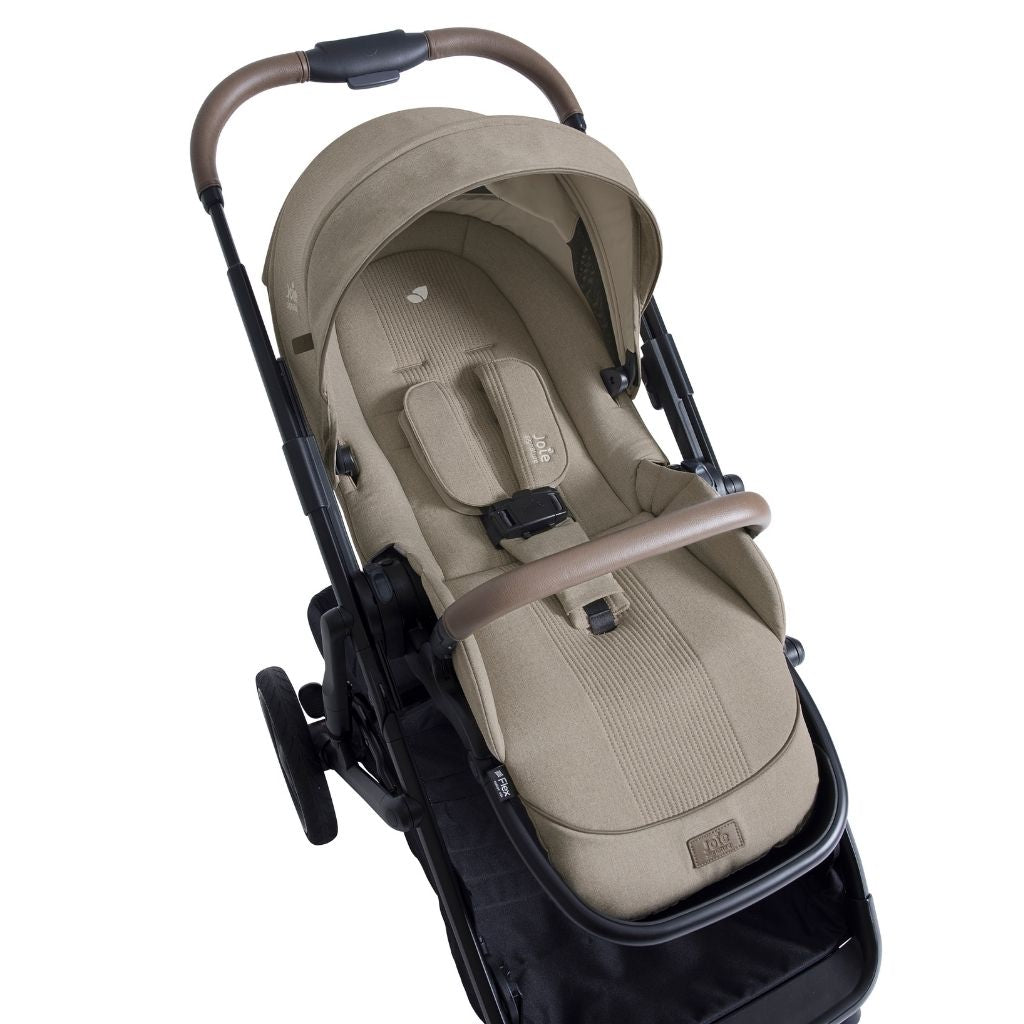 Joie Kinderwagen Versiti Sandstone + Adapters + mand