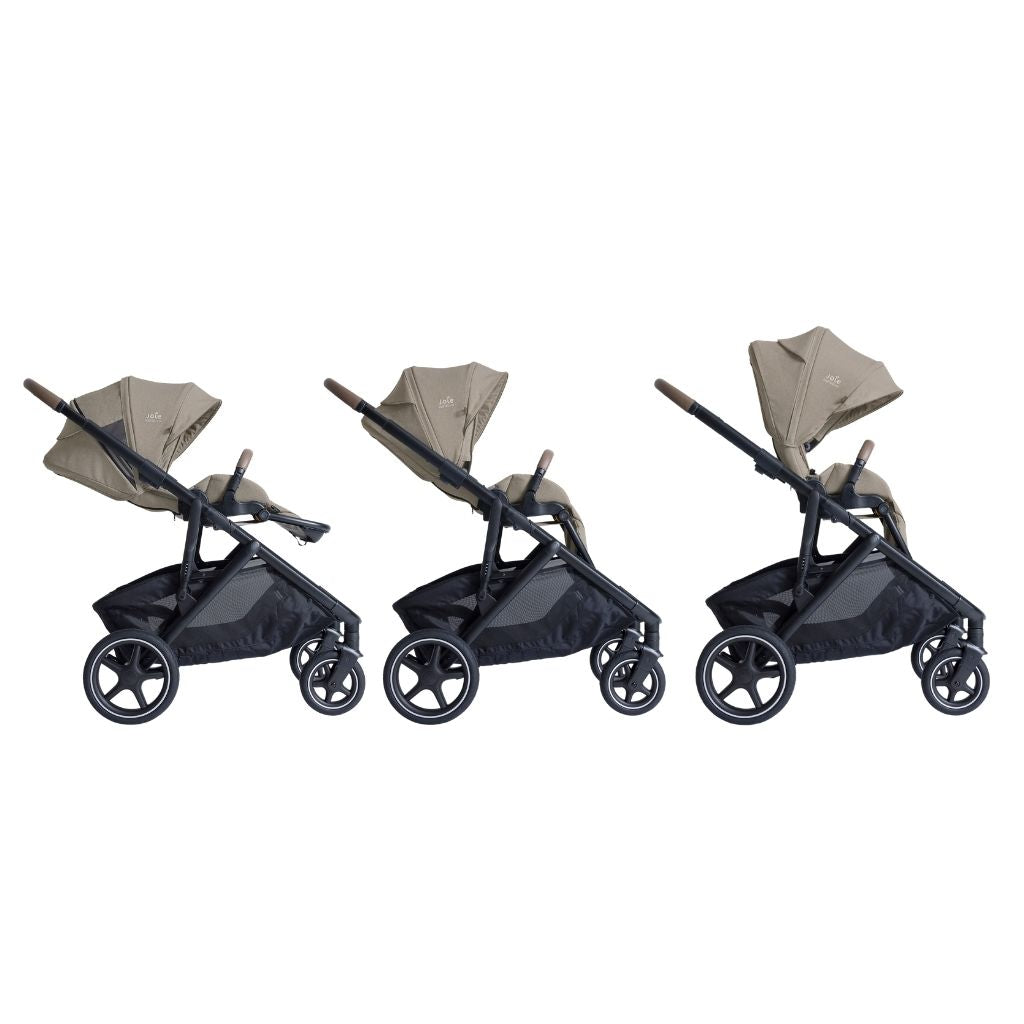 Joie Kinderwagen Versiti Sandstone + Adapters + mand