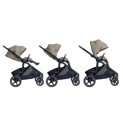 Joie Kinderwagen Versiti Sandstone + Adapters + mand