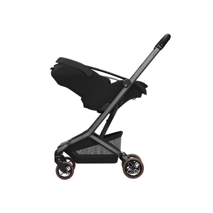 Maxi-Cosi Kinderwagen Fame Twillic Green + Draagmand + Basis Familyfix Slide Pro  + Coral Slide Pro Onyx Black