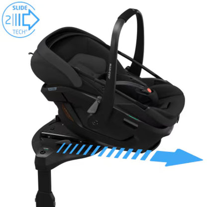 Maxi-Cosi Kinderwagen Fame Twillic Green + Draagmand + Basis Familyfix Slide Pro  + Coral Slide Pro Onyx Black