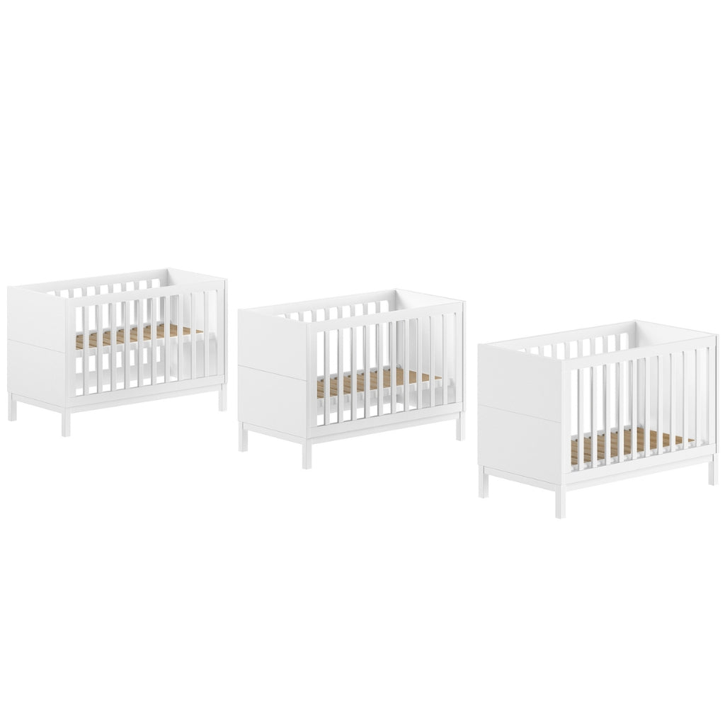 JAXX II Lit de bébé Eva White L 120 x Lg 60 cm