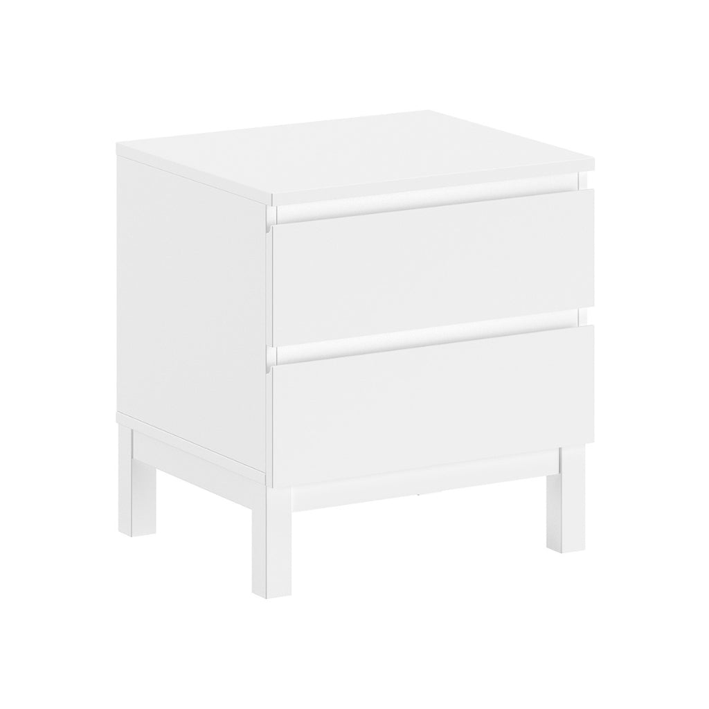 JAXX Table de nuit 2 tiroirs Eva White