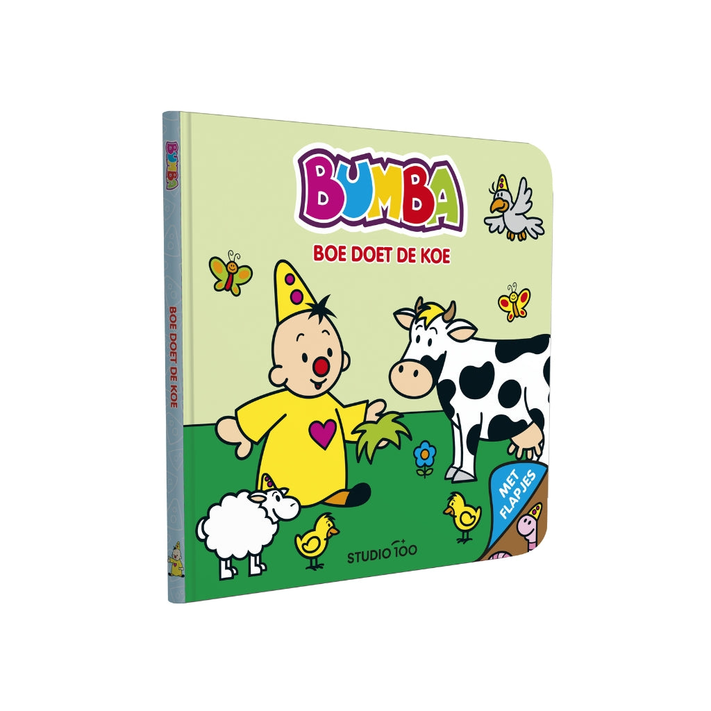 Bumba Kartonboek met Flapjes Boe doet de Koe Blauw