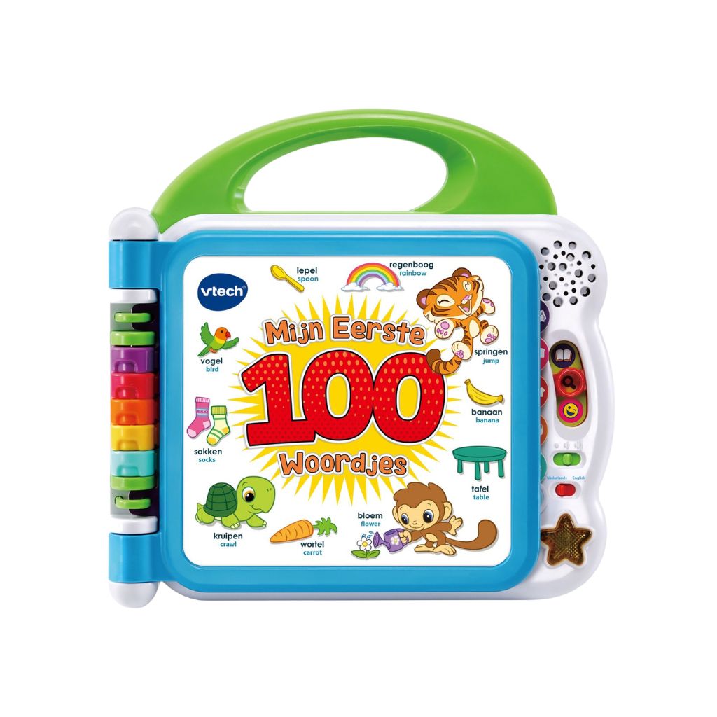 VTech Mijn eerste 100 Woordjes Babyboekje Veelkleurig NL-EN