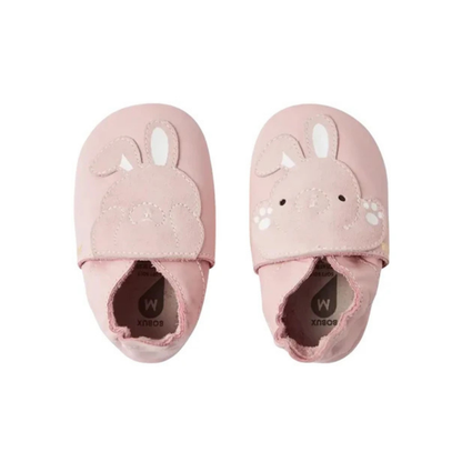 Bobux Schoentjes Soft Soles Peek A Boo Bunny Ballet Pink
