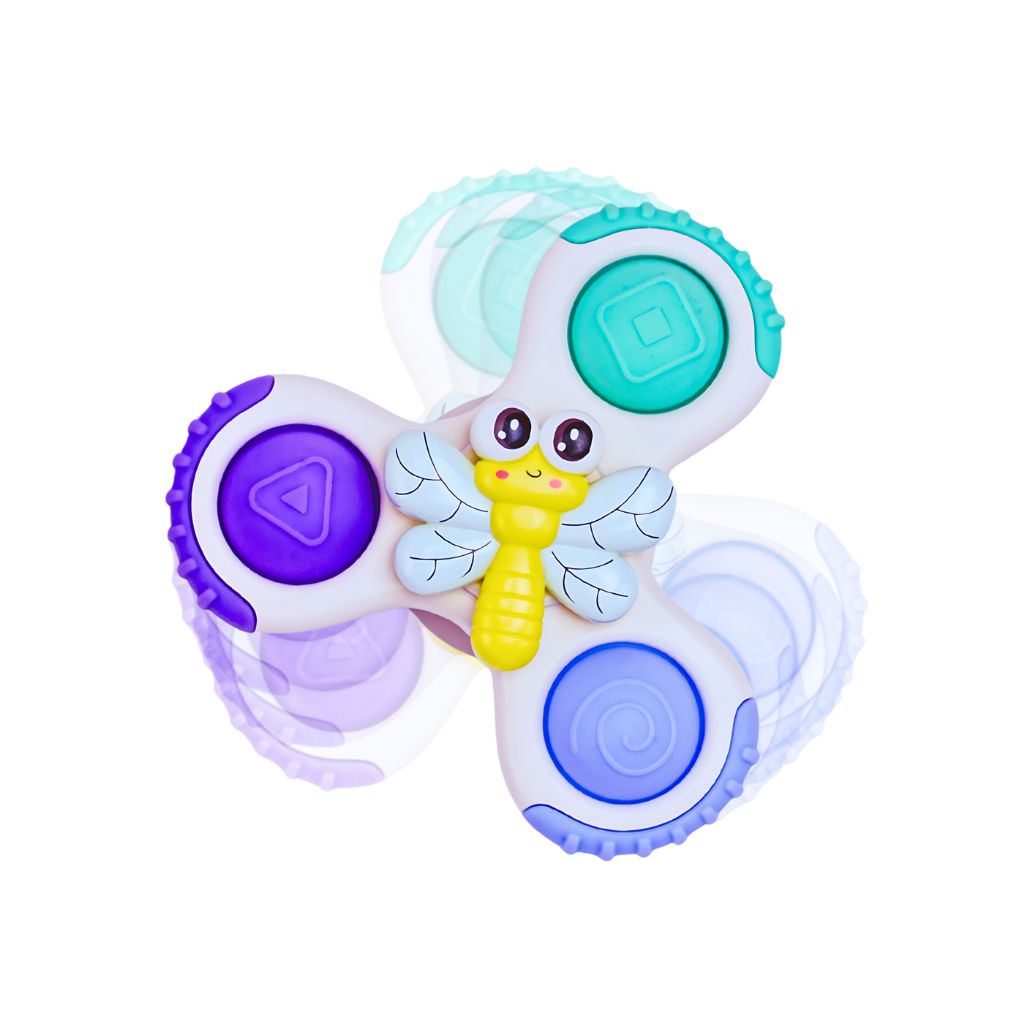 BoJungle Activiteitenspeeltje Sticky Spinner Toys Buddies Veelkleurig – 3 stuks