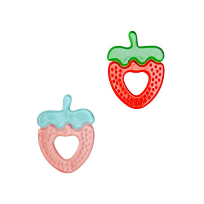 BoJungle Bijtring Strawberry Veelkleurig – 2 stuks