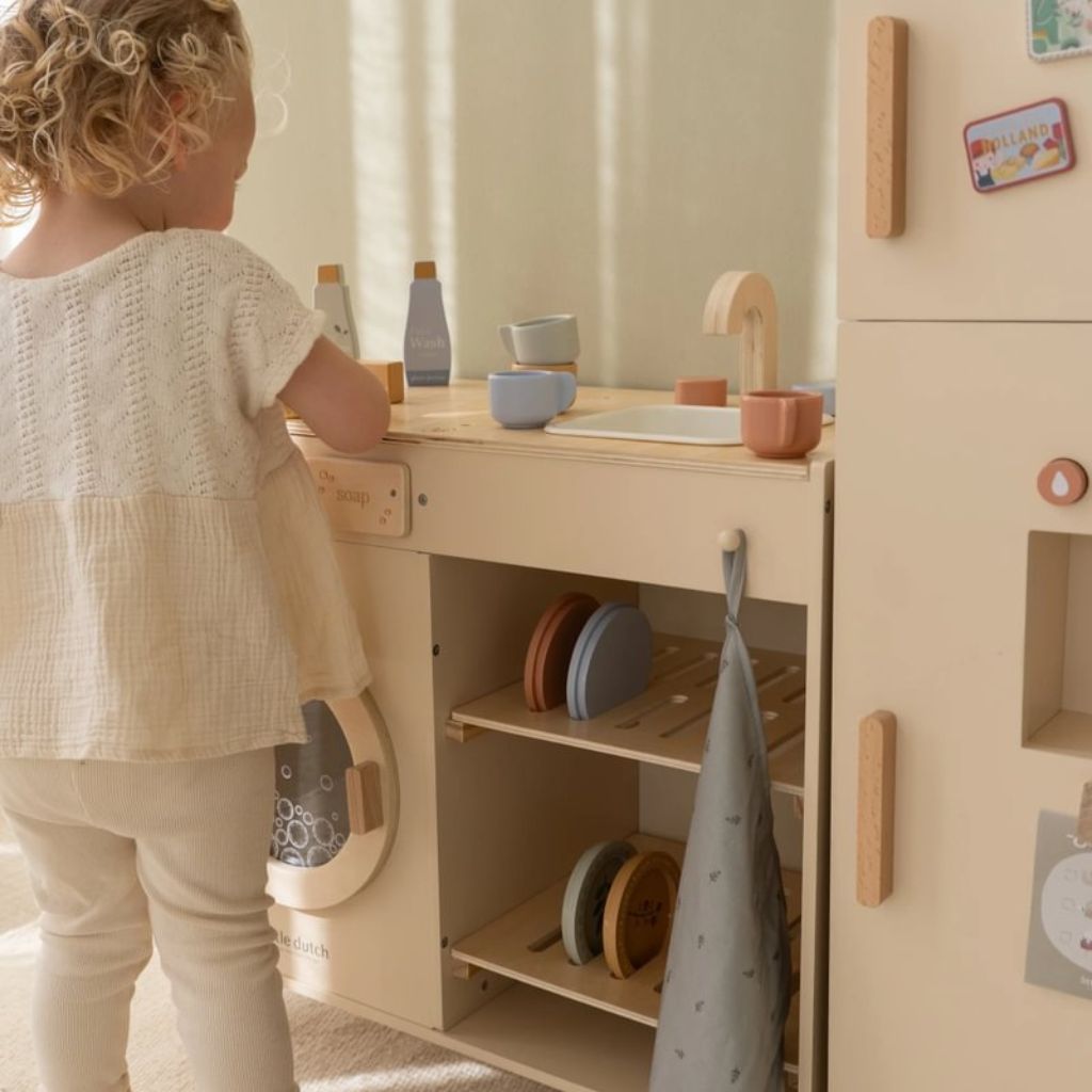 Little Dutch Houten Wasmachine Limited Edition Multi