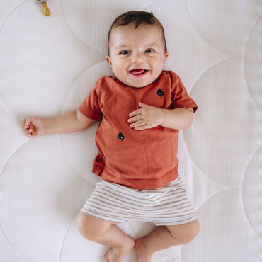 ZZZOO Matelas rond pour parc bébé Ours Blanc Ø 90 cm