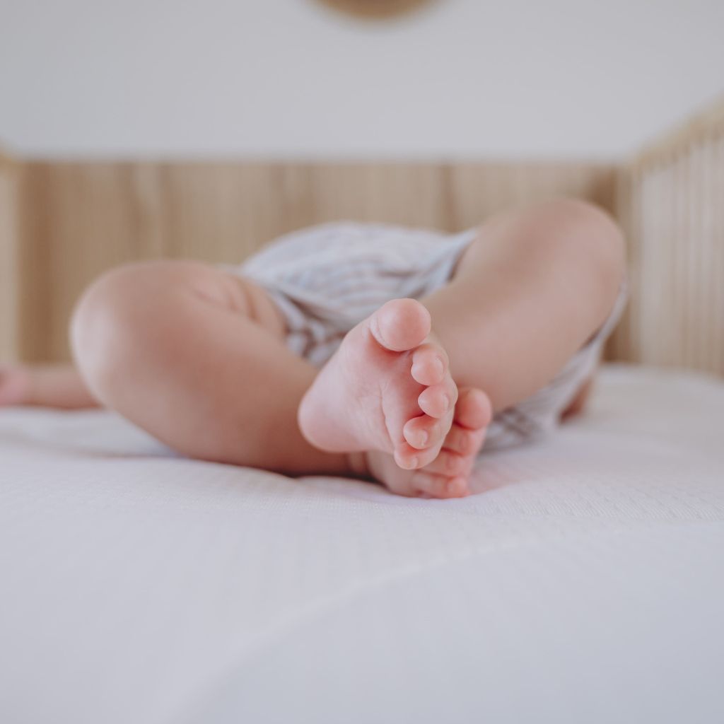 ZZZOO Matelas rond pour parc bébé Ours Blanc Ø 90 cm