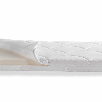 ZZZOO Matelas rond pour parc bébé Ours Blanc Ø 90 cm