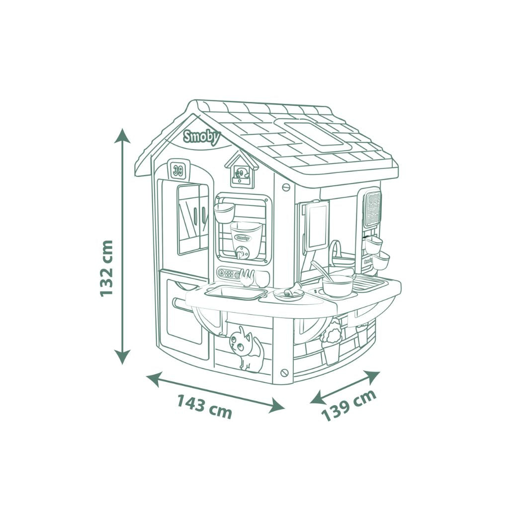 Smoby Maison de jeu et Cuisine Extérieure