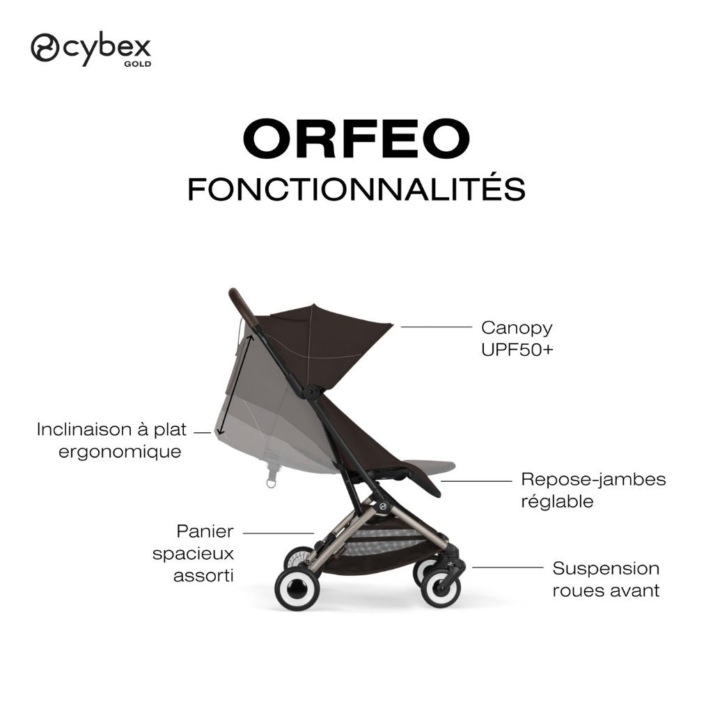 Cybex Buggy Orfeo Chocolate Brown