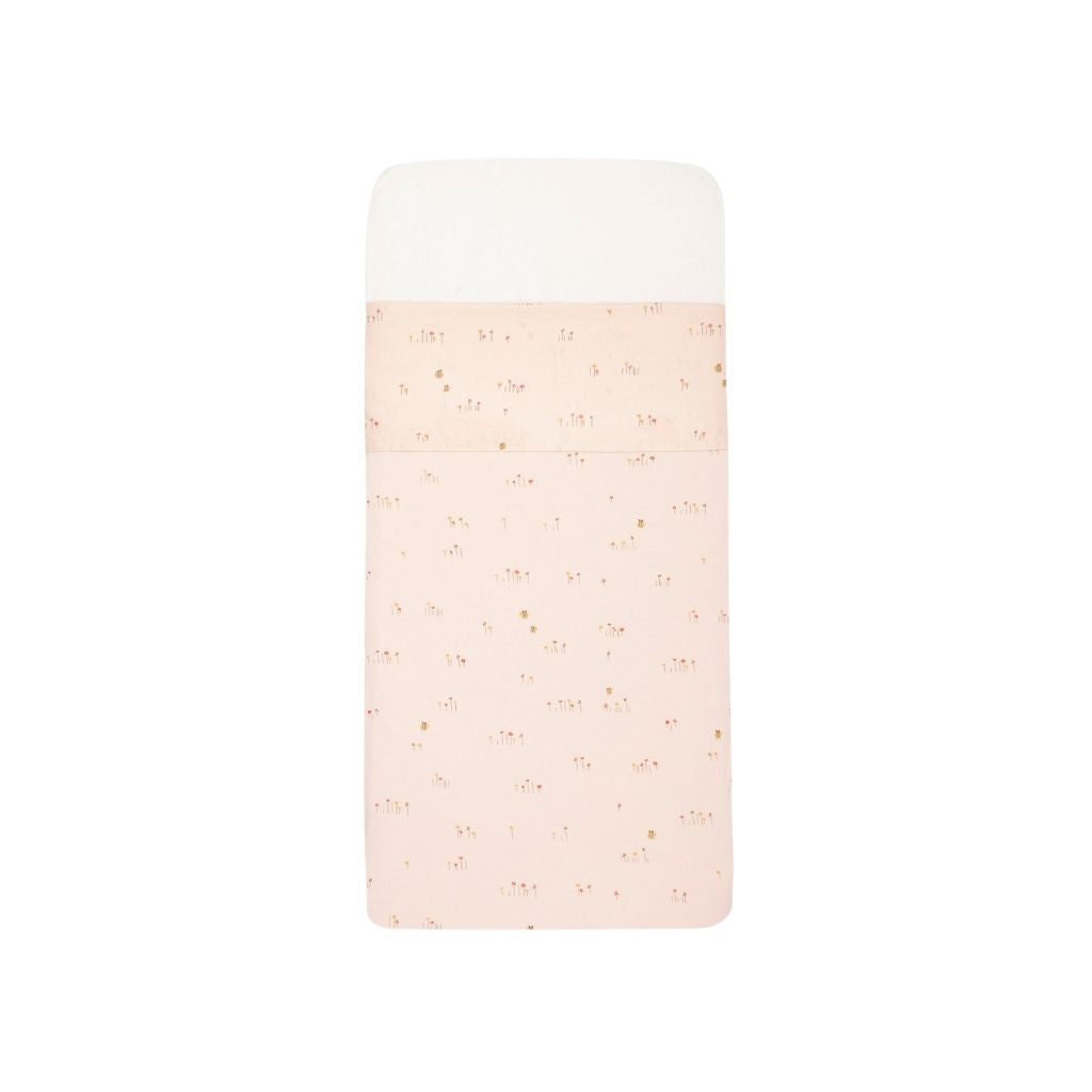 Jollein Drap pour berceau Pretty Picnic Rose 75 x 100 cm