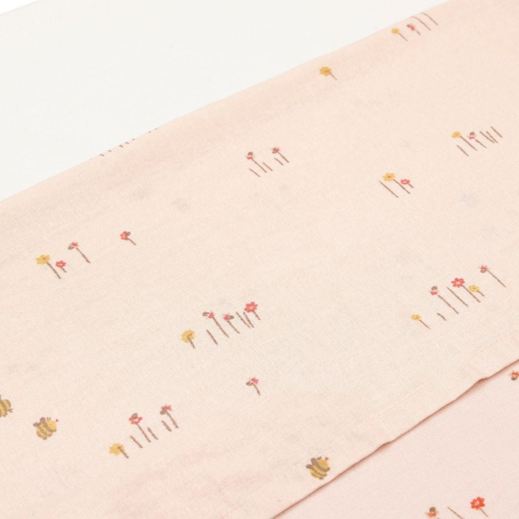 Jollein Drap pour berceau Pretty Picnic Rose 75 x 100 cm