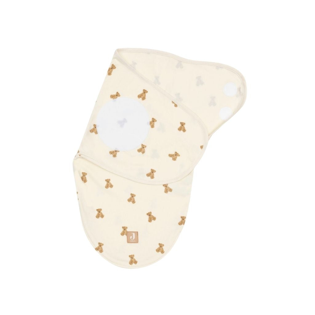 Jollein Couverture d’emmaillotage 0-3 mois Mini Teddy Bear