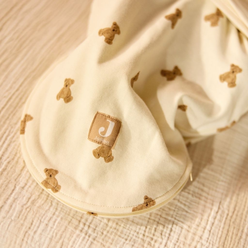 Jollein Couverture d’emmaillotage 0-3 mois Mini Teddy Bear