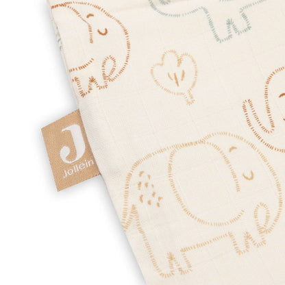 Jollein Sac de couchage Hydrophile Elephant Tales Beige 70 cm