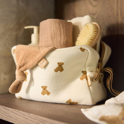 Jollein Etui Mini Teddy Bear Little Waffle Beige