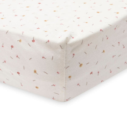 Jollein Hoeslaken Jersey Pretty Picnic Flower Drops Veelkleurig 60x120 cm