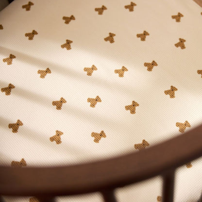 Jollein Deken Wieg Mini Teddy Bear Little Waffle Beige