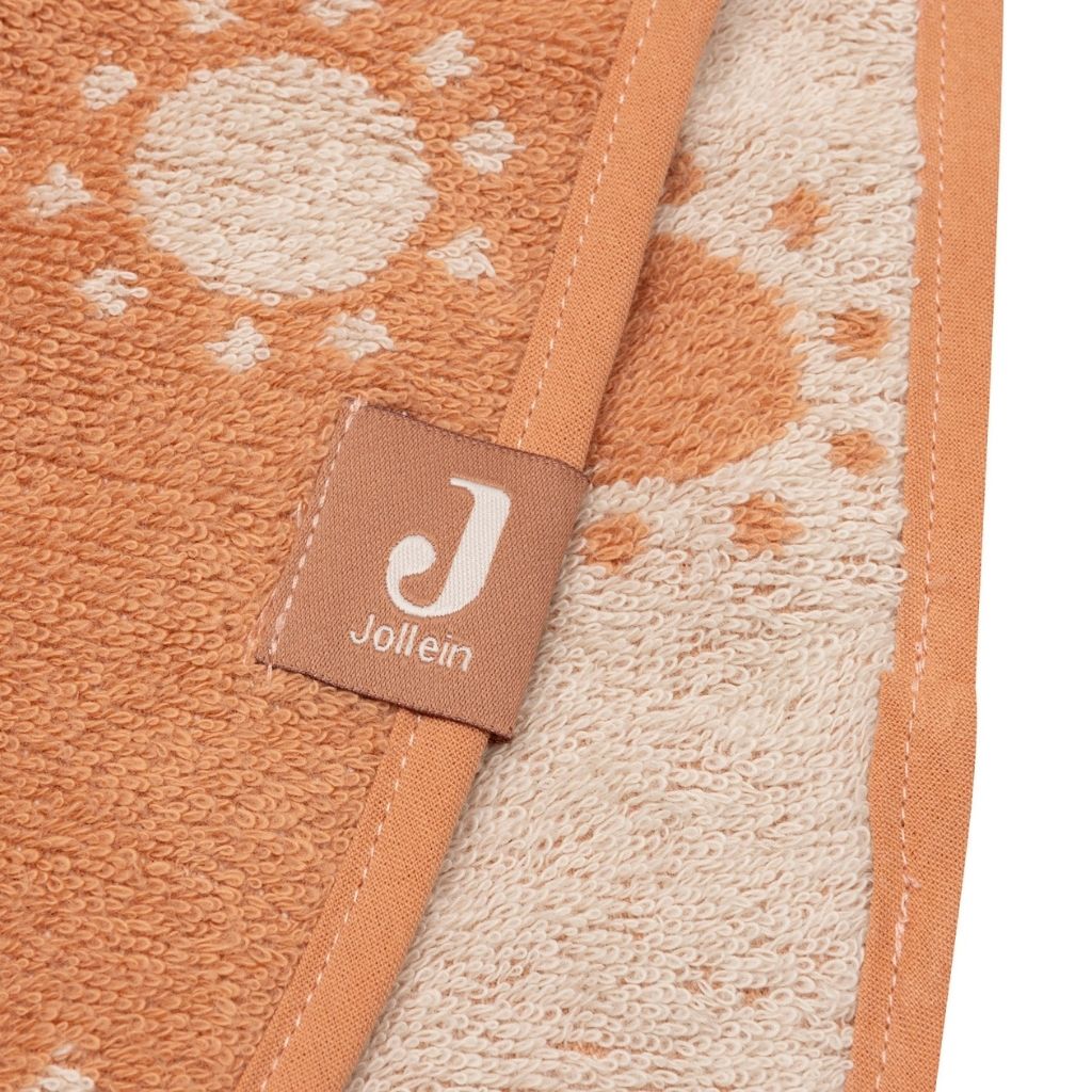 Jollein Poncho de bain Jacquard Sun Orange